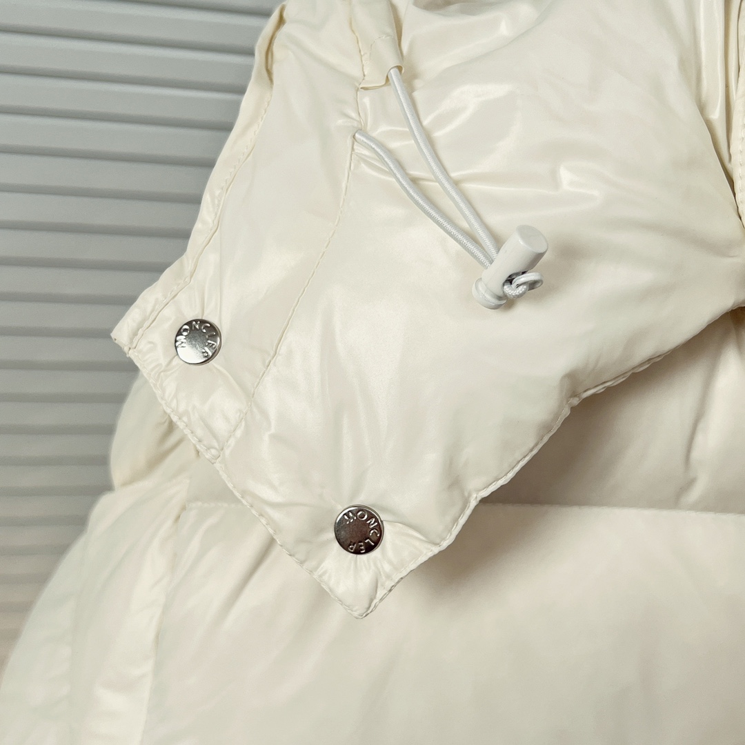 Moncler Mayaクラシックダウンジャケット|高性能・男女兼用・米白色