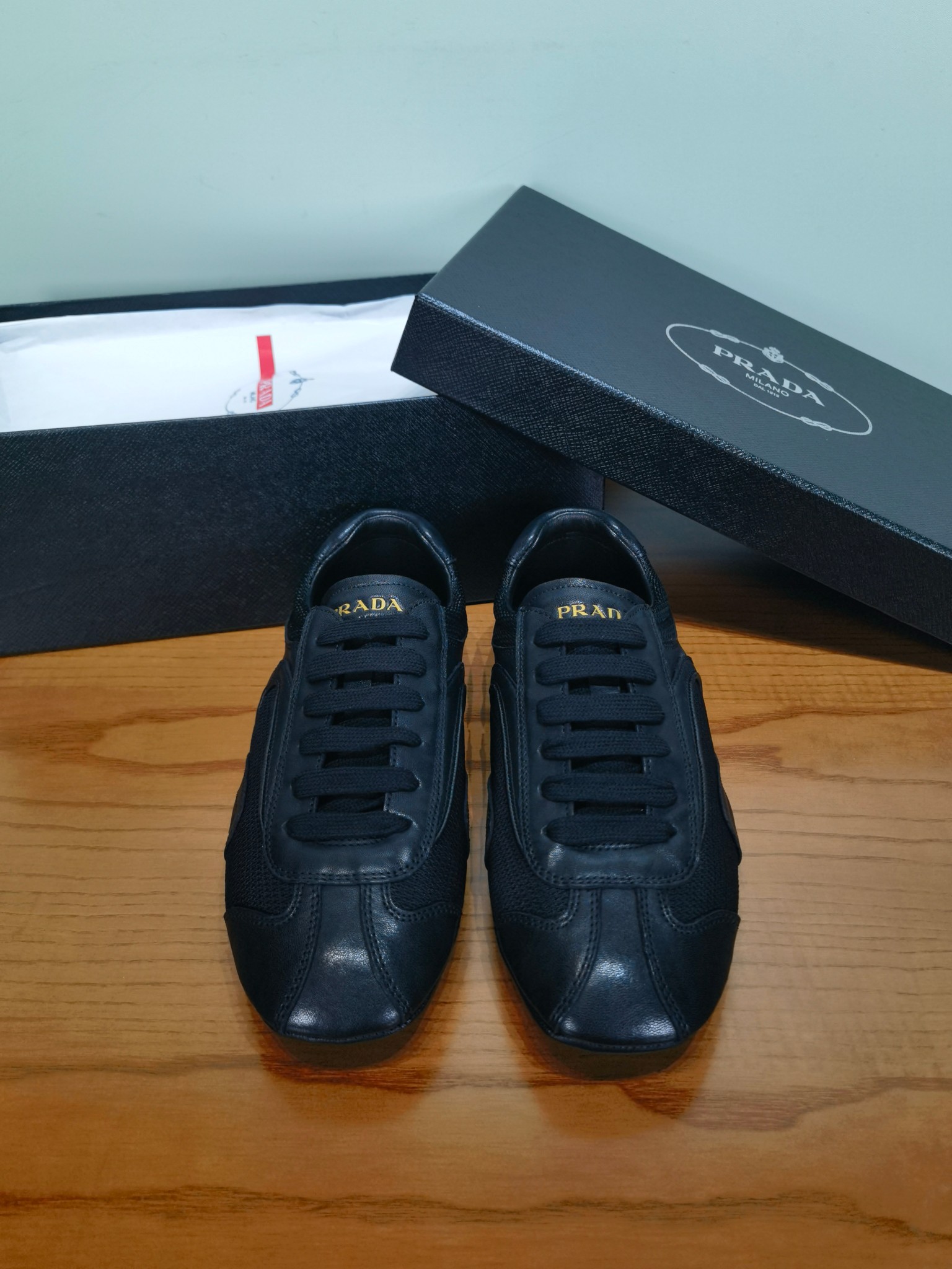 Мужские кроссовки Prada Montecarlo черные