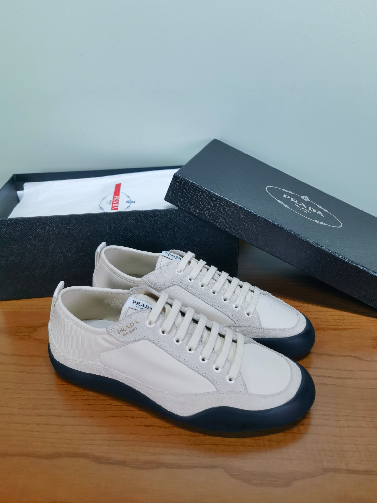 Мужские кроссовки Prada модель 4EE469