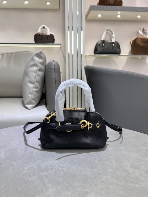Miu Miu Aventure Nappa Leather Mini Handbag, Black, 21 x 13.5 x 8 cm 1 Miu Miu Aventure Nappa Leather Mini Handbag, Black, 21 x 13.5 x 8 cm