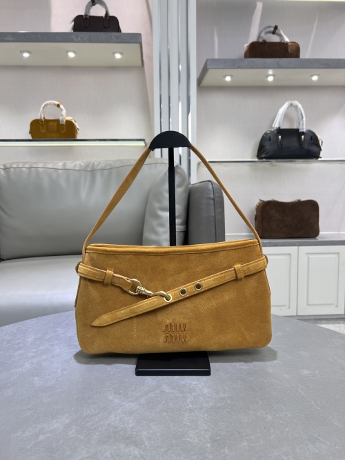 Miu Miu Aventure Vintage Leather Shoulder Bag, Top Handle Handbag 1 Miu Miu Aventure Vintage Leather Shoulder Bag, Top Handle Handbag