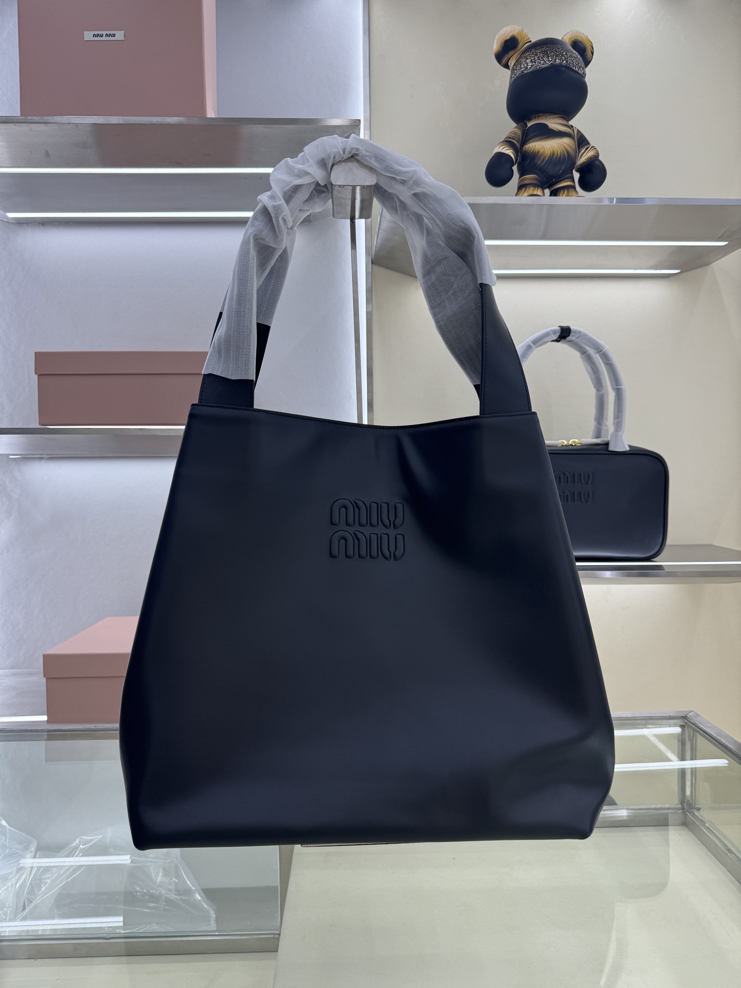 Miu Miu Large Hobo Tote Bag in Smooth Leather - Versatile & Stylish 2 i1754060455965 4616 0 0