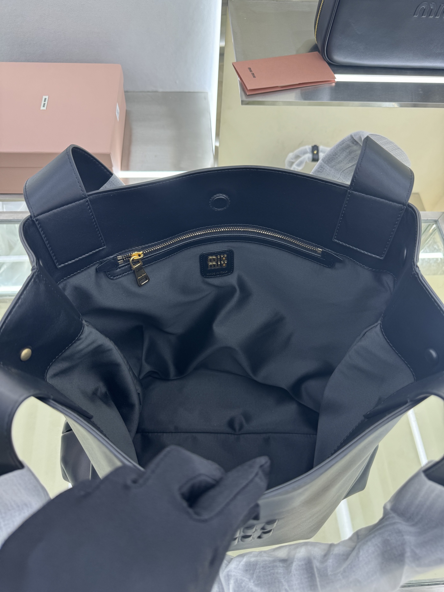 Miu Miu Large Hobo Tote Bag in Smooth Leather - Versatile & Stylish 9 i1754060455965 5842 0 7