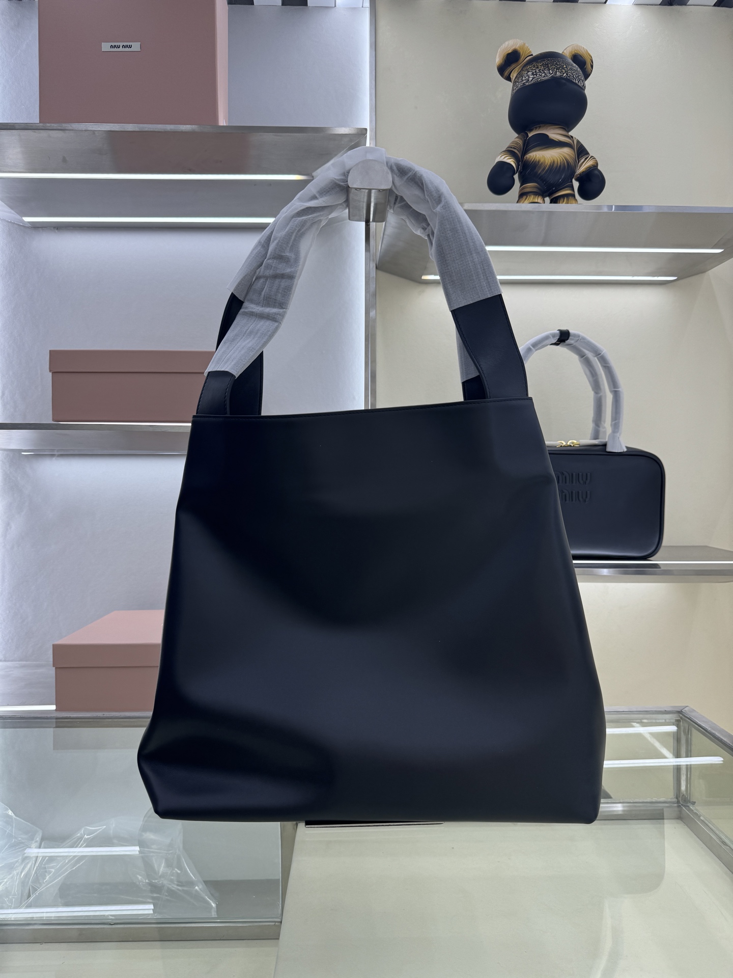 Miu Miu Large Hobo Tote Bag in Smooth Leather - Versatile & Stylish 3 i1754060455965 7353 0 1