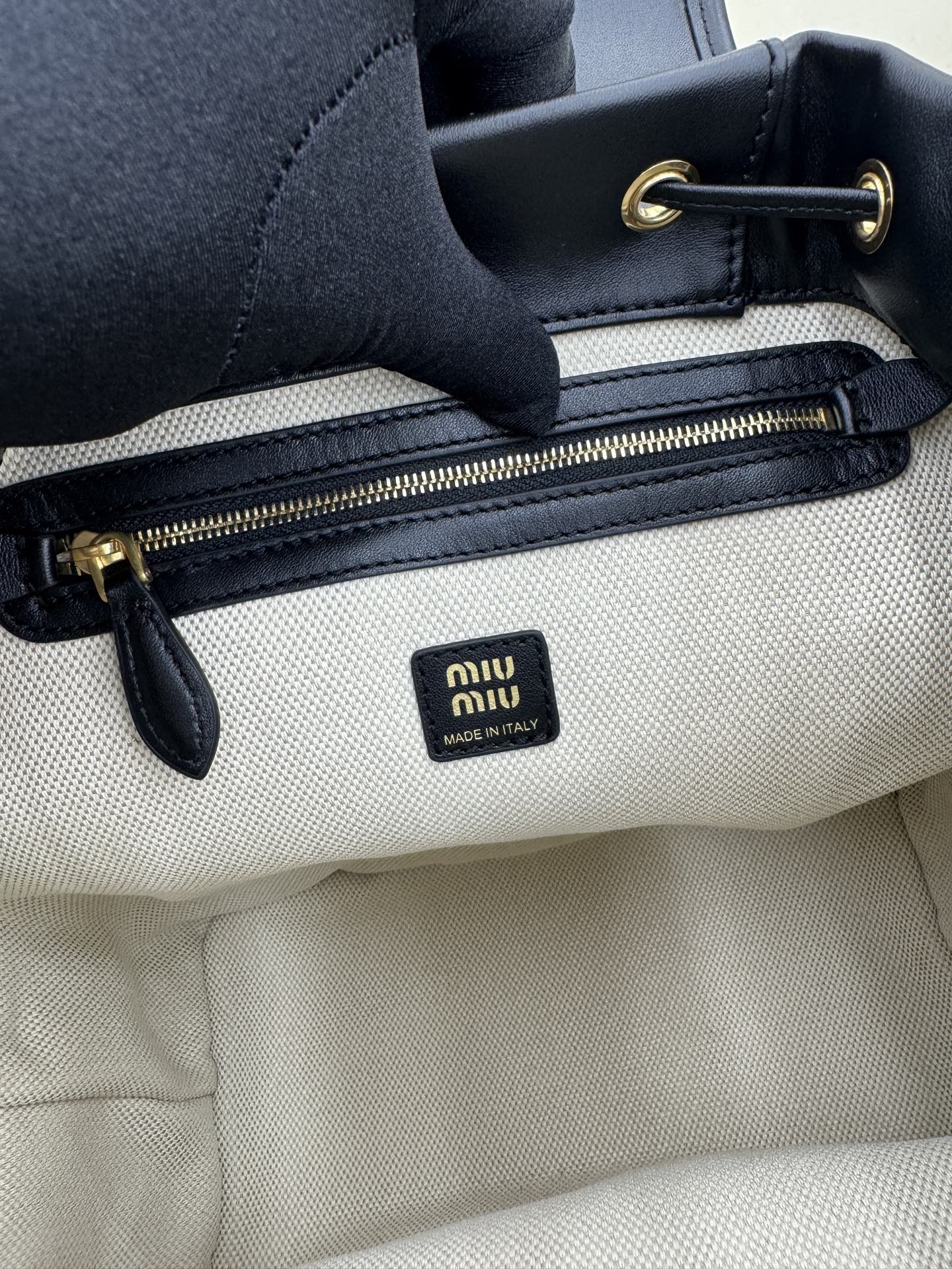 Miu Miu Campus Style Backpack: Canvas & Leather, Stylish & Functional 10 i1754123970462 6352 0 8