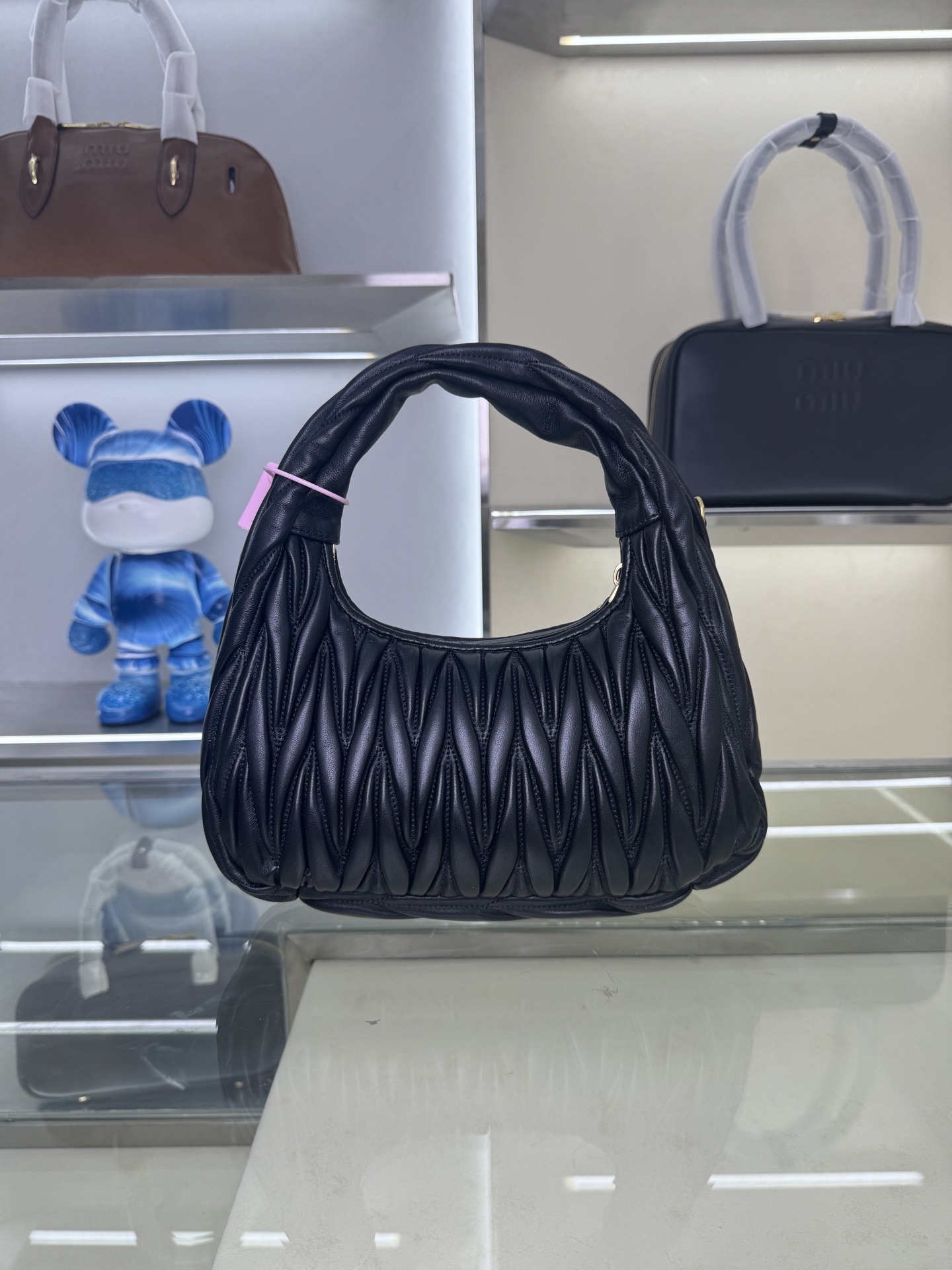 Miu Miu Style Leather Top Handle Bag Lookbook Reference image 2