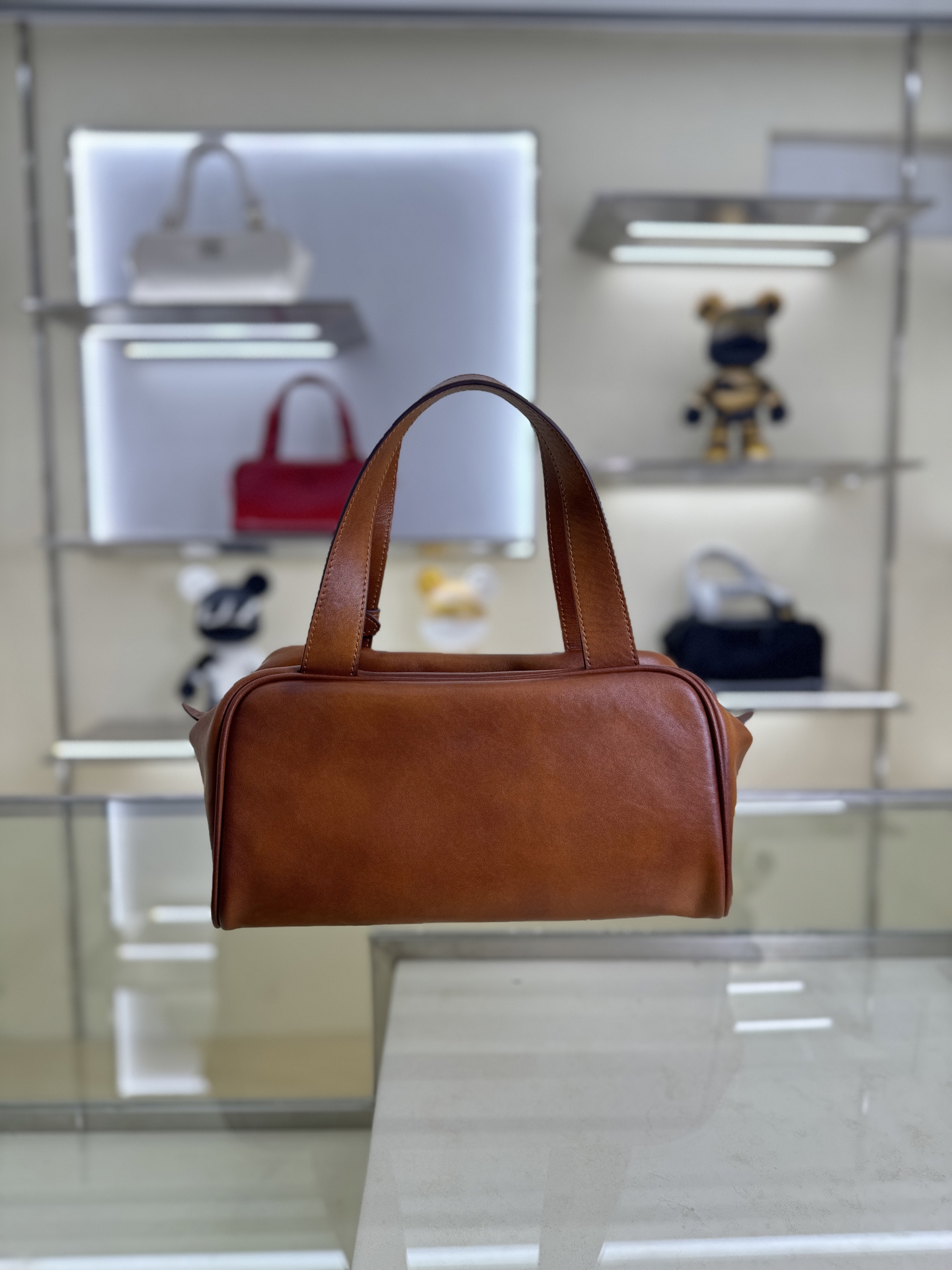 Miu Miu Style Brown Leather Bag Lookbook Reference image 2