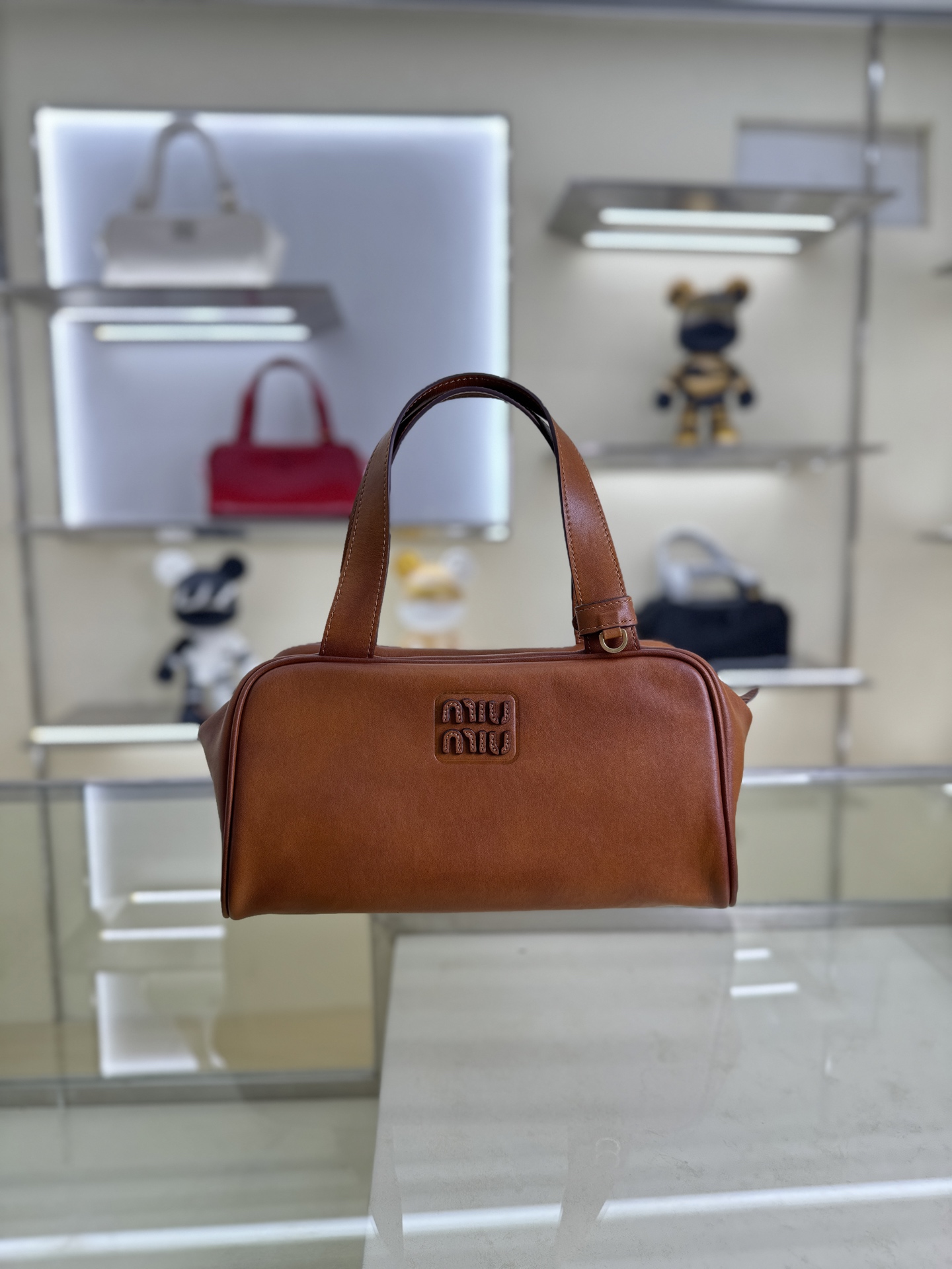 Miu Miu Style Brown Leather Bag Lookbook Reference image 1