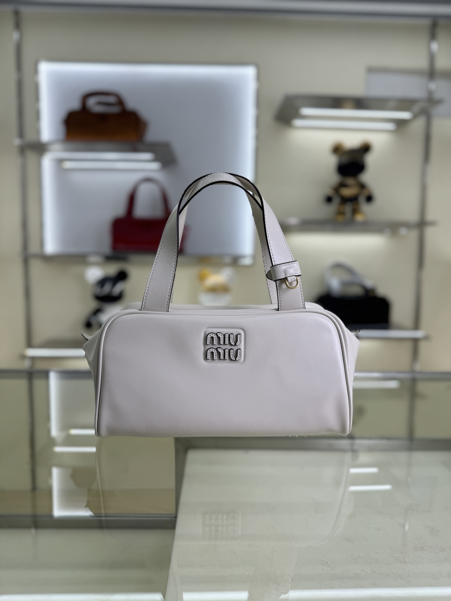 Miu Miu Style White Leather Bag Lookbook Reference image 1