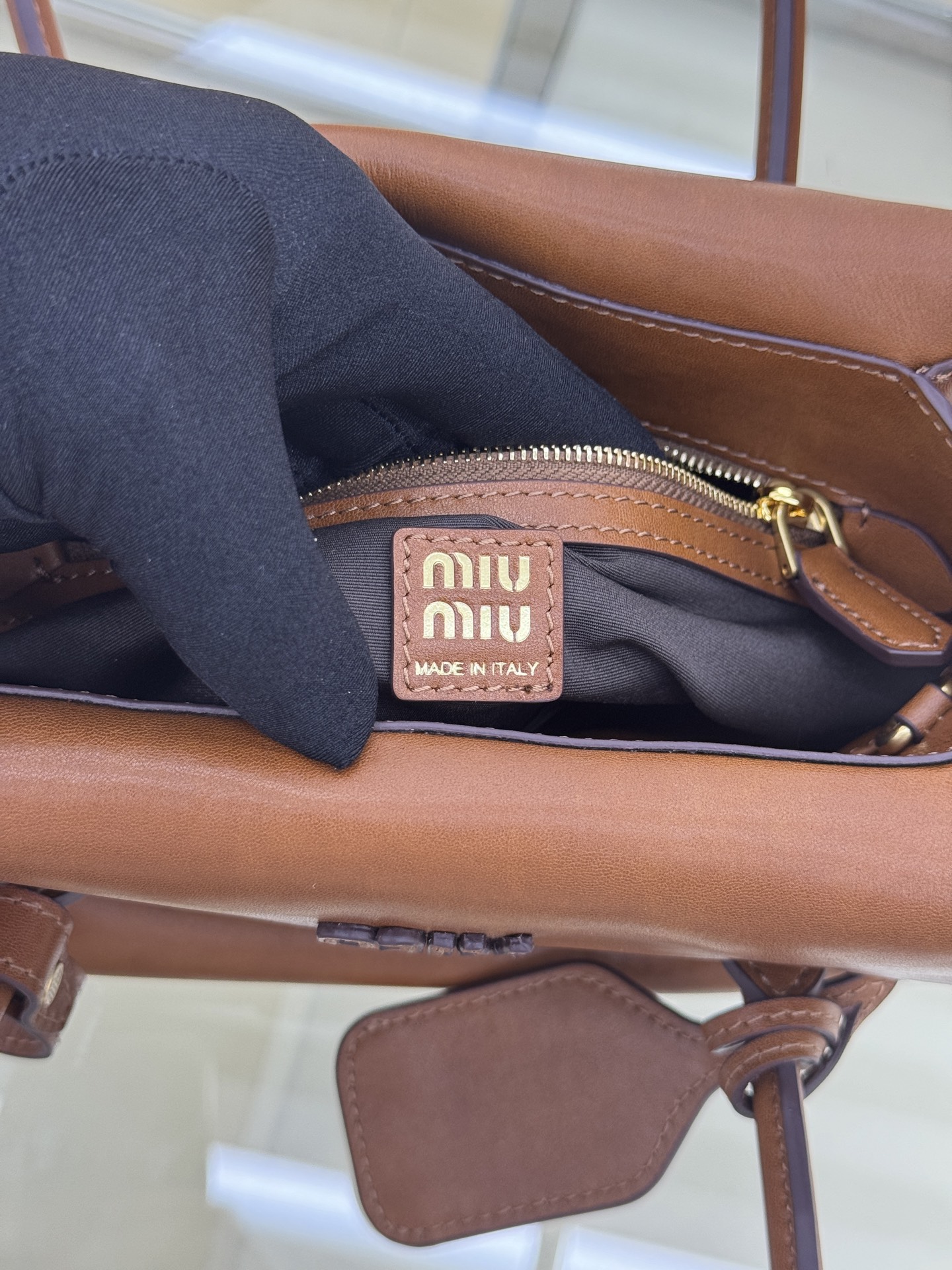 Miu Miu Vintage Top Handle Bag, 23cm, Brown Leather, Shoulder Bag 10 i1756554565274 9066 0 8