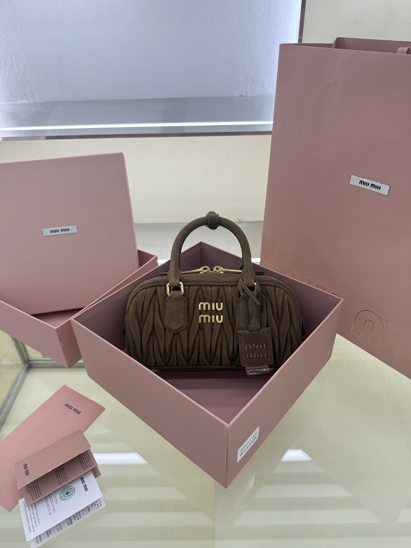 Miu Miu Style Brown Leather Bag Lookbook Reference image 1