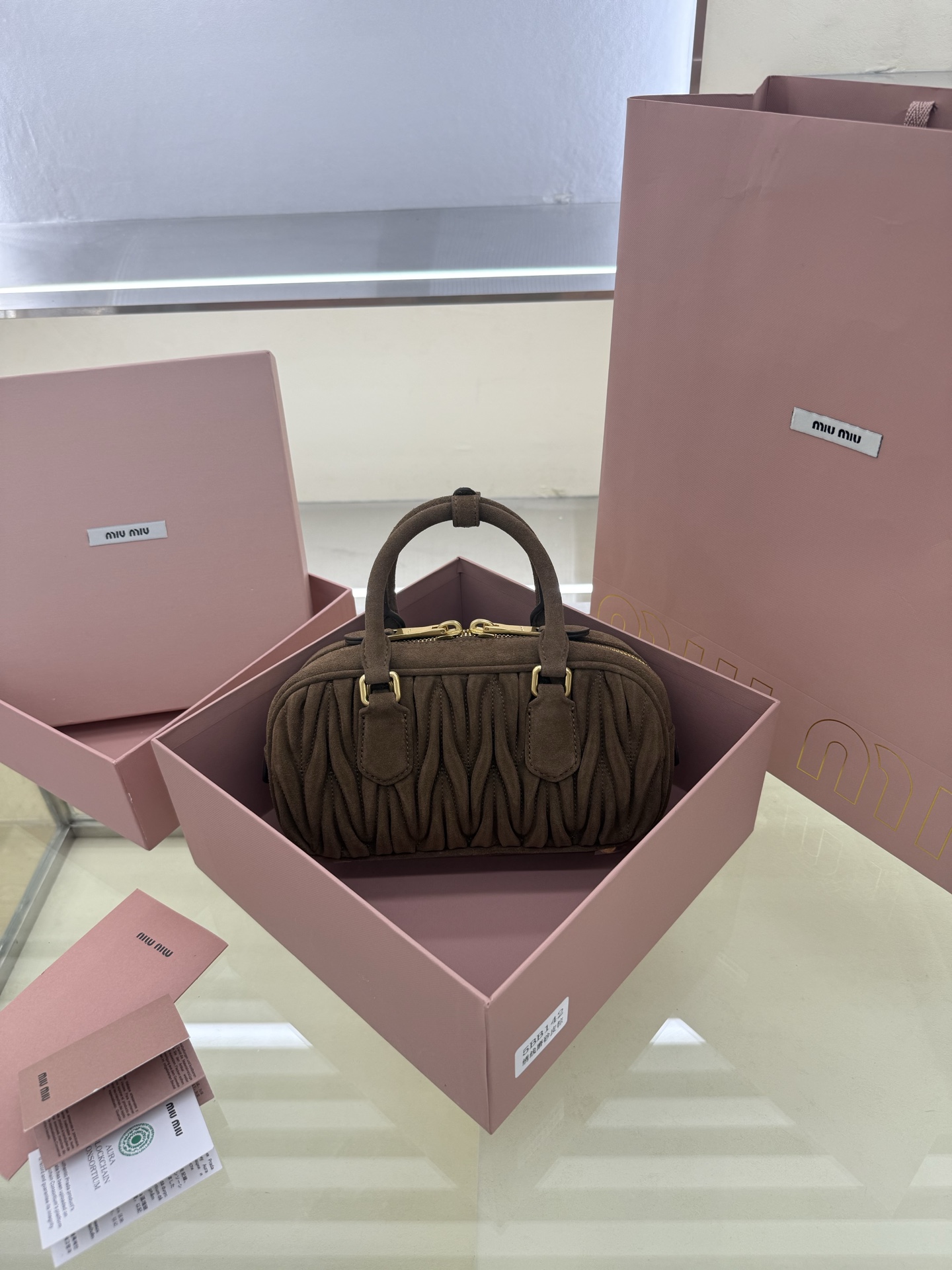Miu Miu Style Brown Leather Bag Lookbook Reference image 2