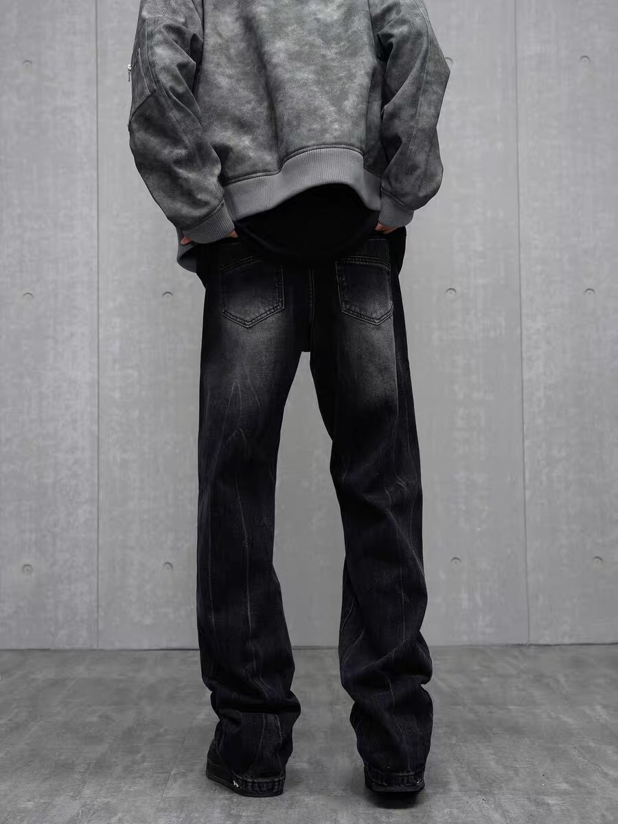 XK2441 Loose Black Jeans: Comfortable Tops for Boys and Girls in All Sizes - 图片 8