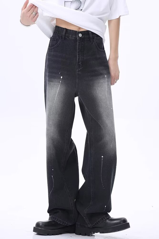 Fashionable Unisex Ink-Smashed FOG Hoodie in Black, Various Sizes Available - 图片 3