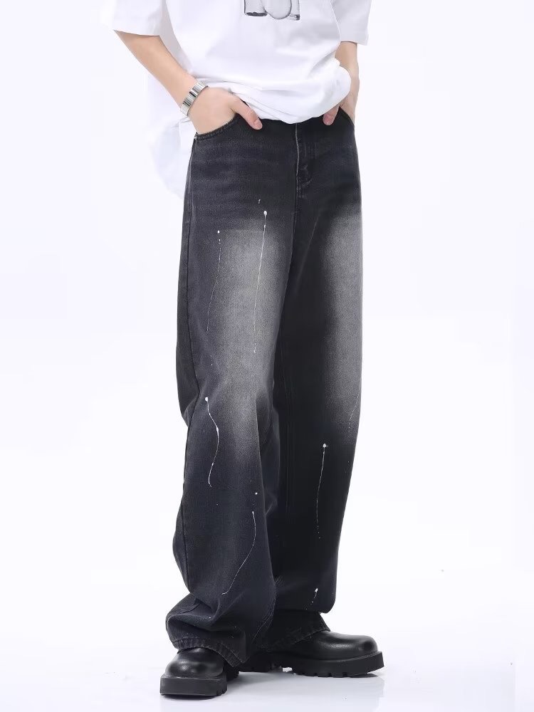 Fashionable Unisex Ink-Smashed FOG Hoodie in Black, Various Sizes Available - 图片 6