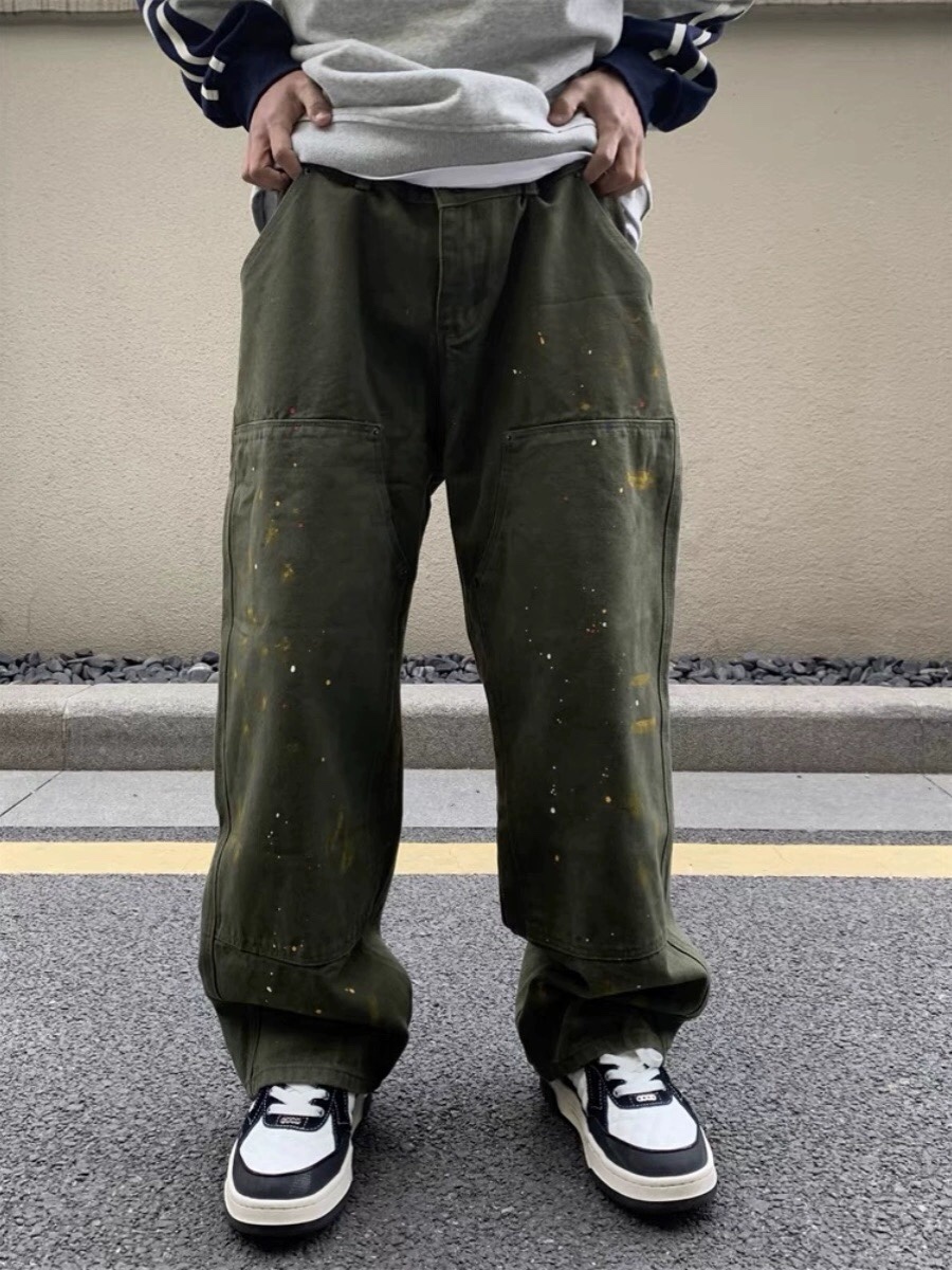 Customized American High-Tech Hip-Hop Pants: Bygones XK2596, Green, Sizes M-XXXL - 图片 7