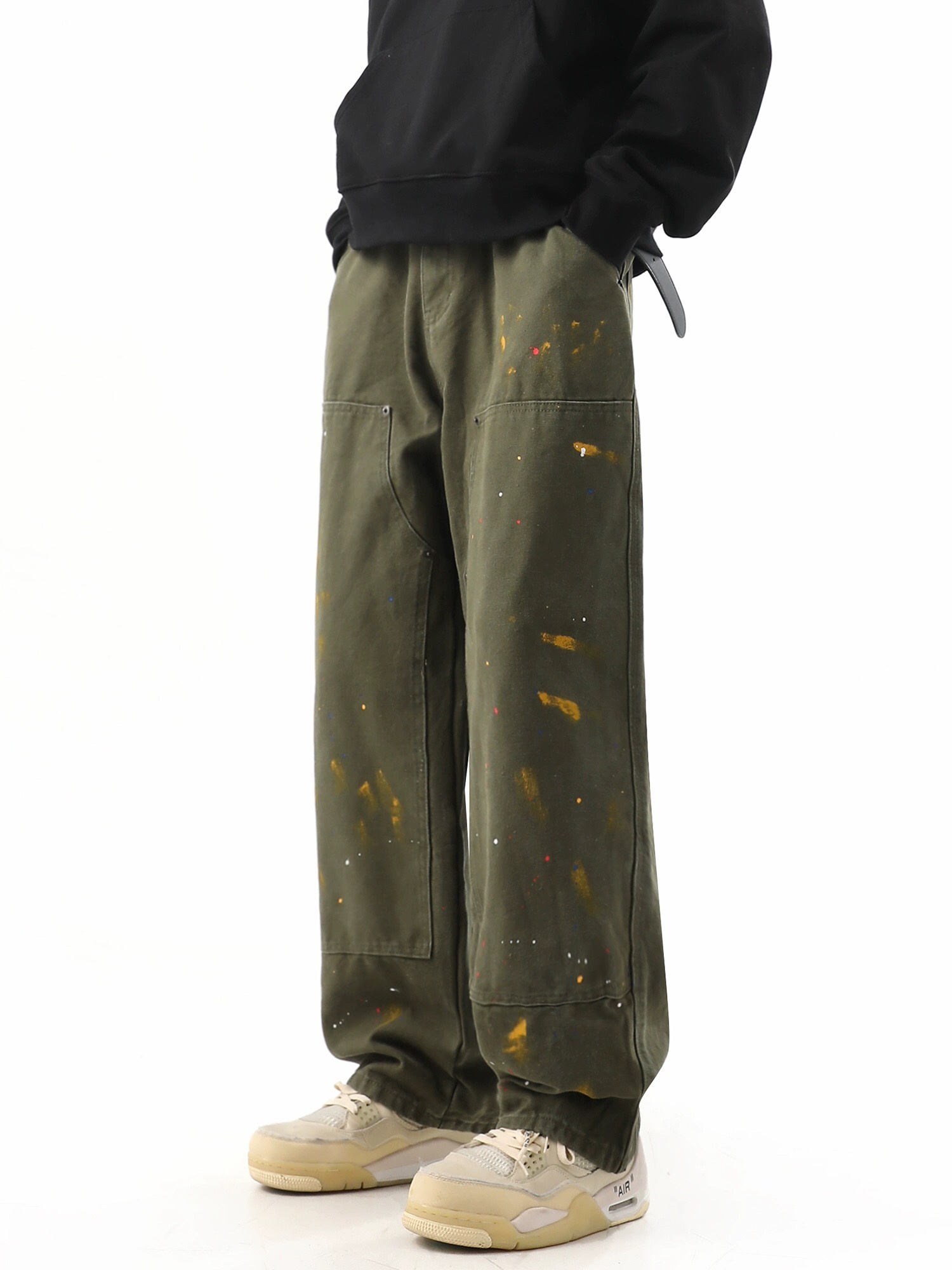 Customized American High-Tech Hip-Hop Pants: Bygones XK2596, Green, Sizes M-XXXL