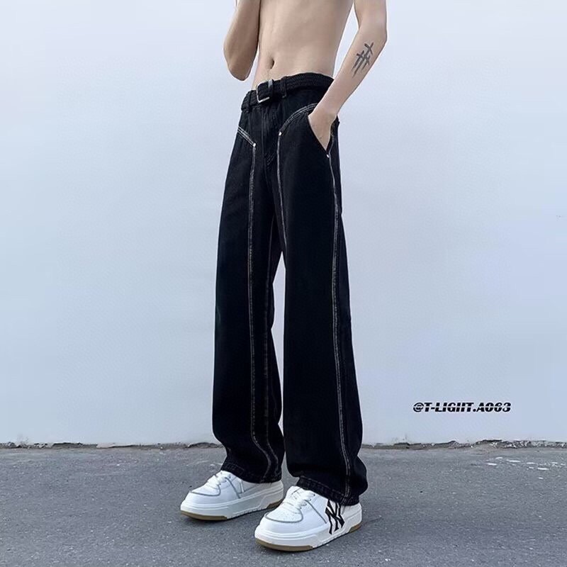 XK2247 Skinny Cowboy Pants: Designer Sensory Brigade, Seasonal Must-Have in Black - 图片 2