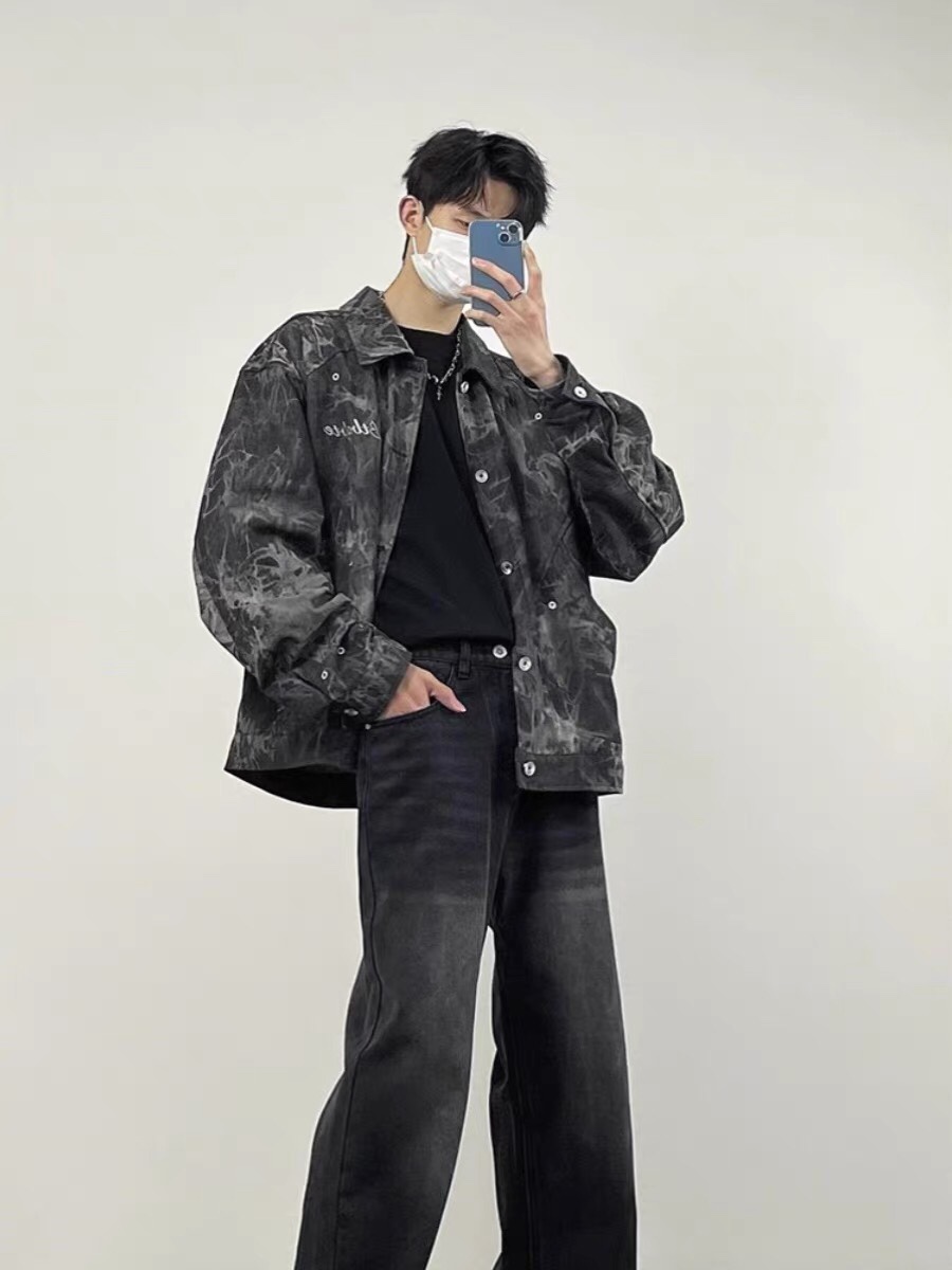 Y-Y-X-K-2884! Stylish U.S. Cowboy Jacket for Men and Women in Black, Sizes M-XXXL - 图片 8