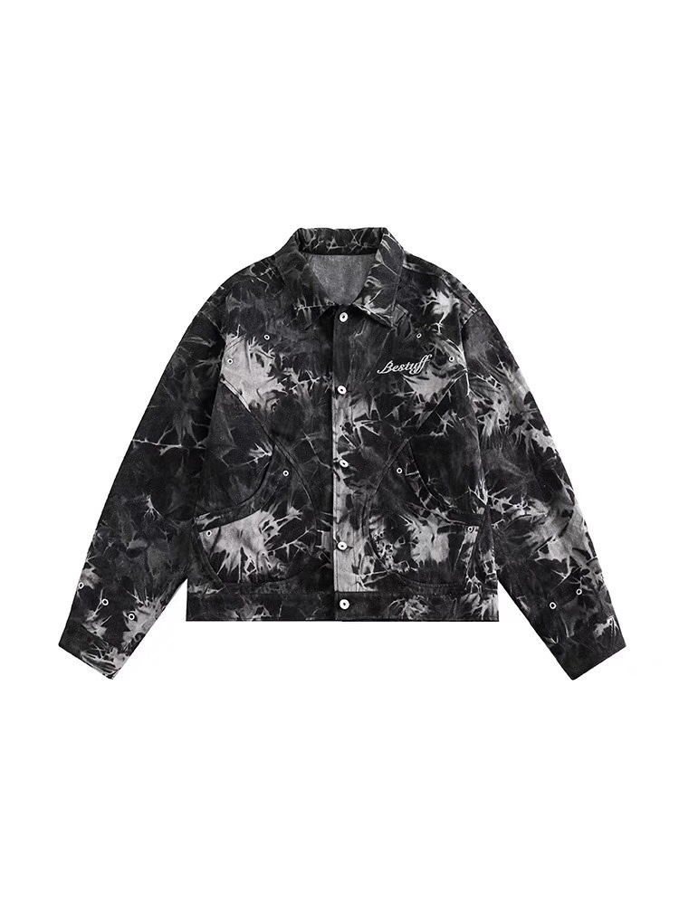 Y-Y-X-K-2884! Stylish U.S. Cowboy Jacket for Men and Women in Black, Sizes M-XXXL - 图片 9