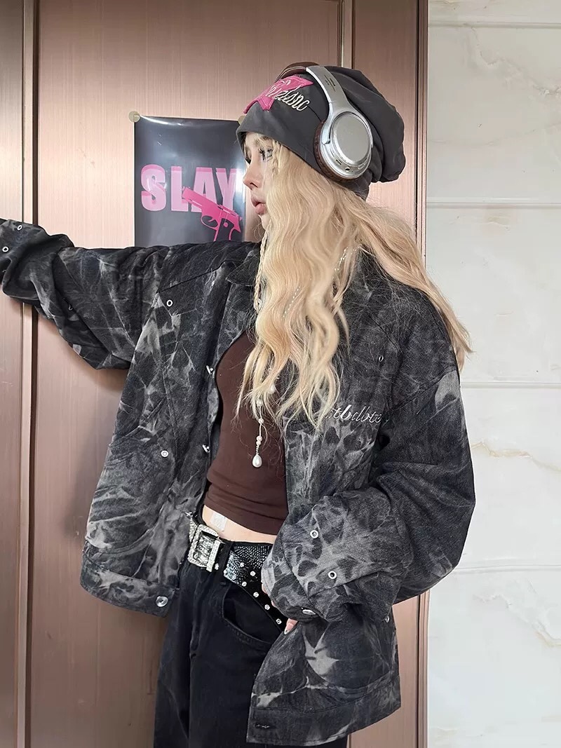 Y-Y-X-K-2884! Stylish U.S. Cowboy Jacket for Men and Women in Black, Sizes M-XXXL - 图片 6