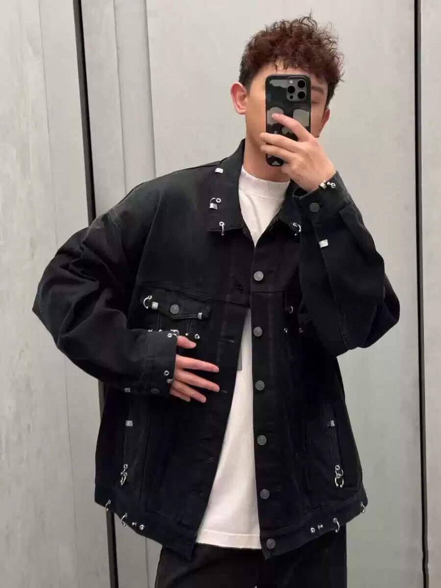 American Heavy-Worker Cowboy Coat for All Seasons – Black, Sizes S-XXXL - 图片 2