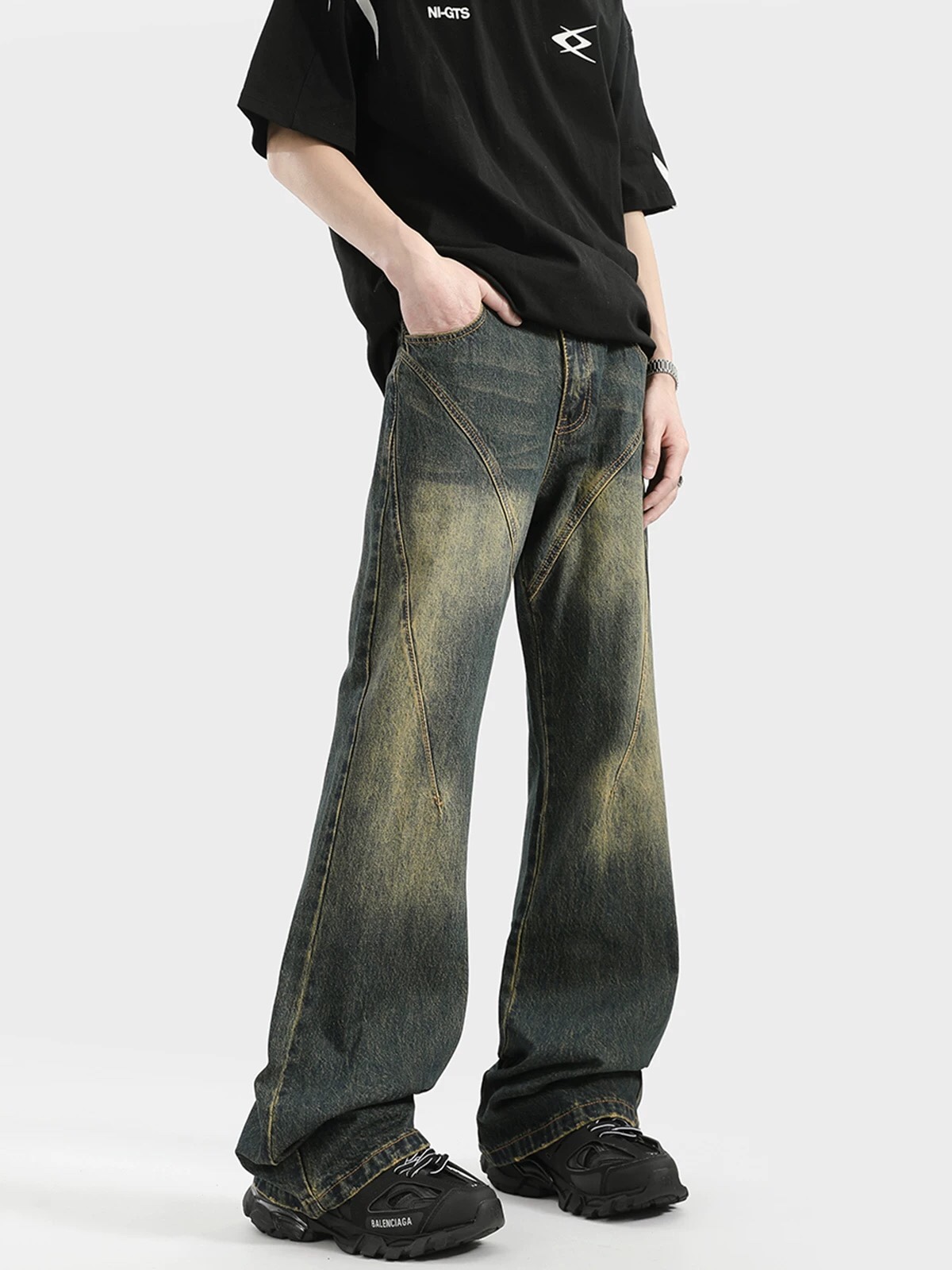 3107 U.S. Car Line Washed Fabric: High-Tech Water Washed, Customized, All Sizes. - 图片 3