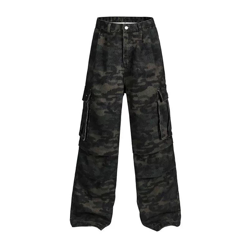 XK3117 Wide-Legged Jeans: High-Tech Water Wash, All Sizes, Unisex, Four Seasons - 图片 7