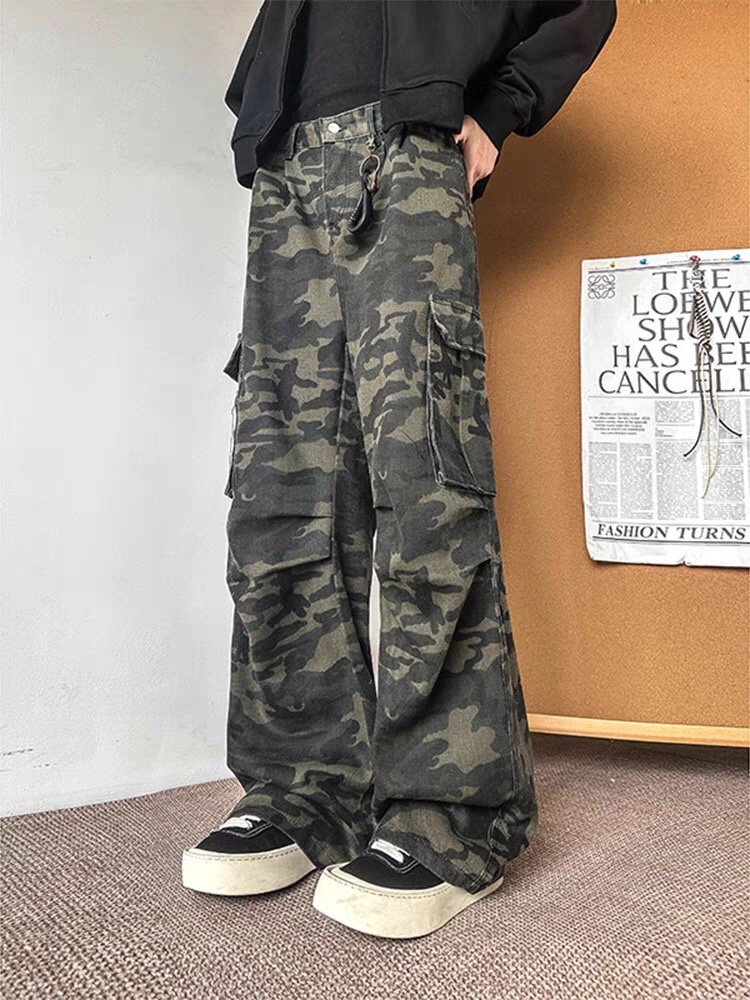 XK3117 Wide-Legged Jeans: High-Tech Water Wash, All Sizes, Unisex, Four Seasons - 图片 4