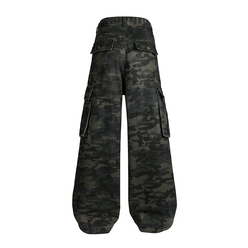 XK3117 Wide-Legged Jeans: High-Tech Water Wash, All Sizes, Unisex, Four Seasons - 图片 6