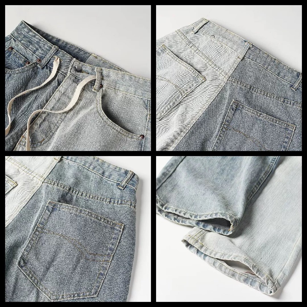 Customised High-Tech Water Wash Jeans for All Body Sizes: Blue, S-XXXL. - 图片 8