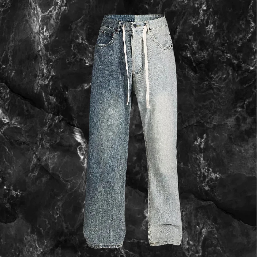 Customised High-Tech Water Wash Jeans for All Body Sizes: Blue, S-XXXL. - 图片 4