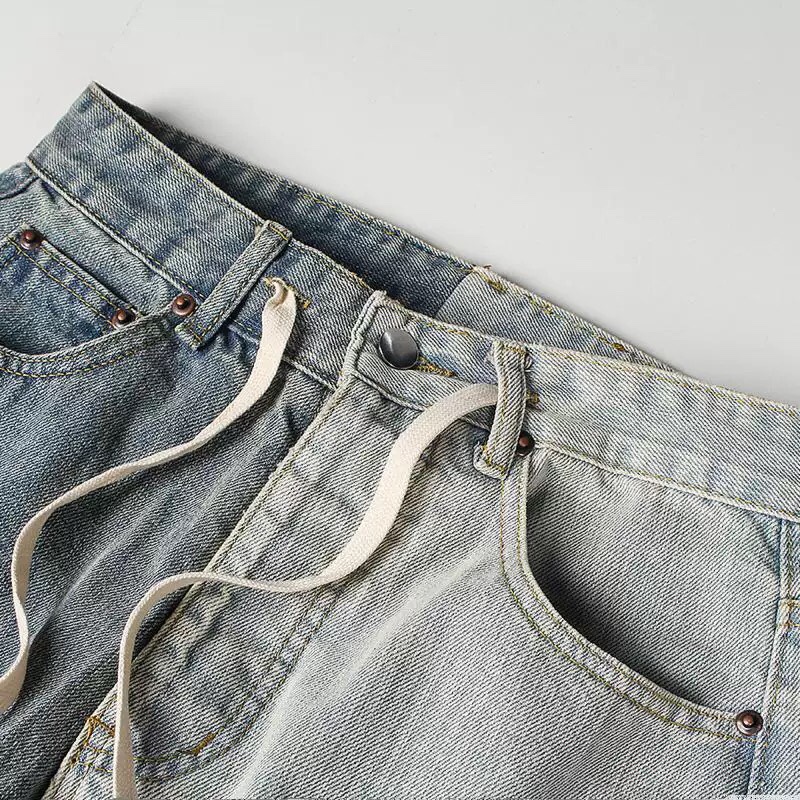 Customised High-Tech Water Wash Jeans for All Body Sizes: Blue, S-XXXL. - 图片 6