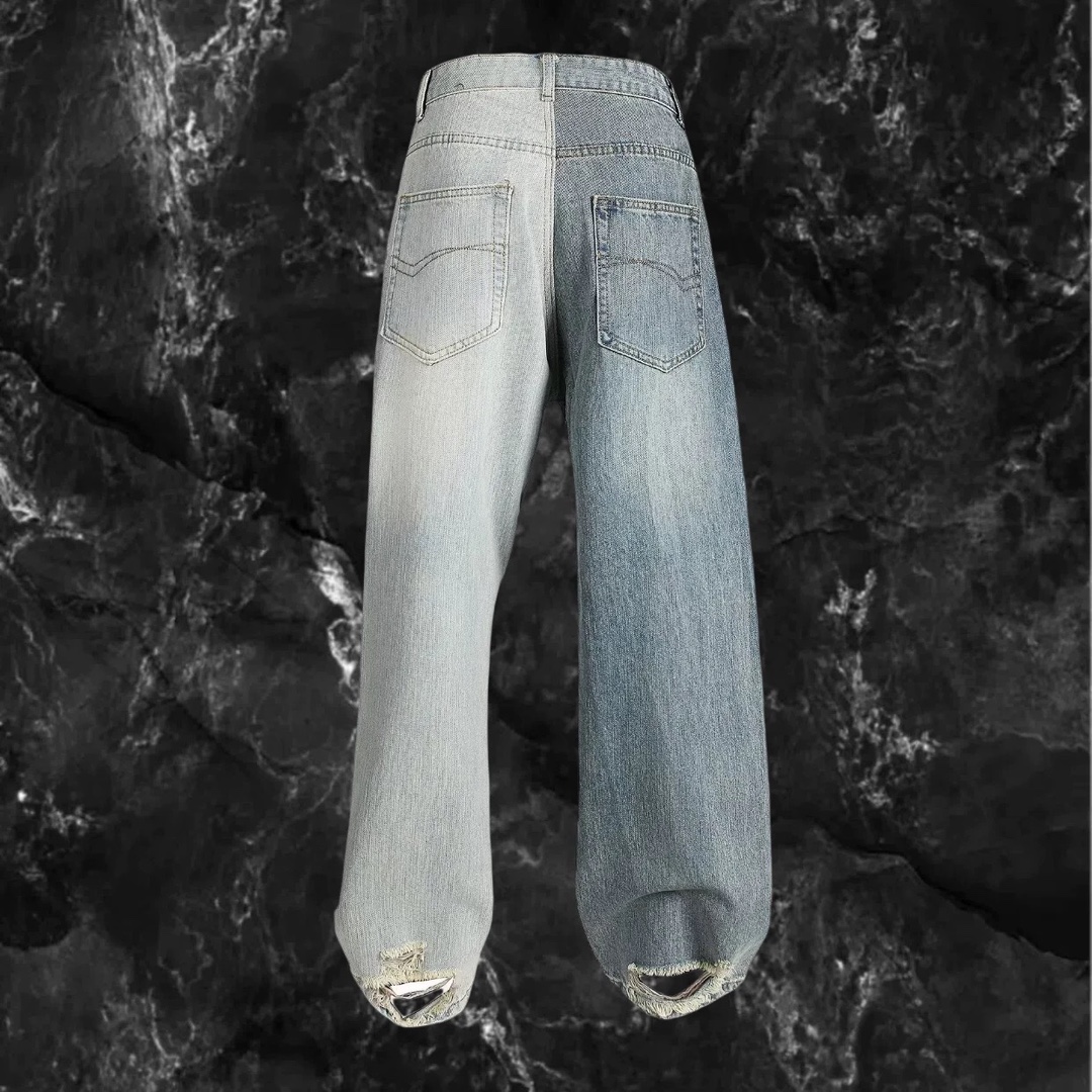 Customised High-Tech Water Wash Jeans for All Body Sizes: Blue, S-XXXL. - 图片 3
