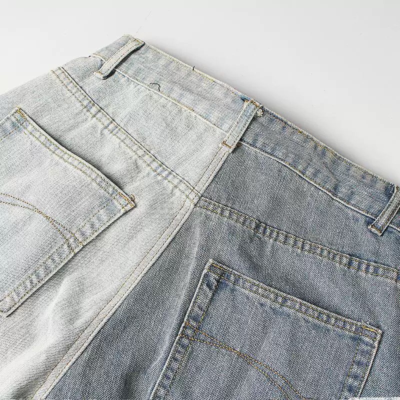 Customised High-Tech Water Wash Jeans for All Body Sizes: Blue, S-XXXL. - 图片 5