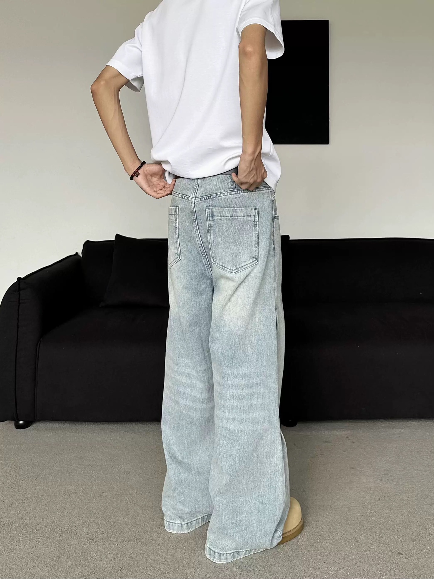 High-Tech Water Washed Blue Jeans for All Body Types: Y-Y-X-K-3121 - 图片 4