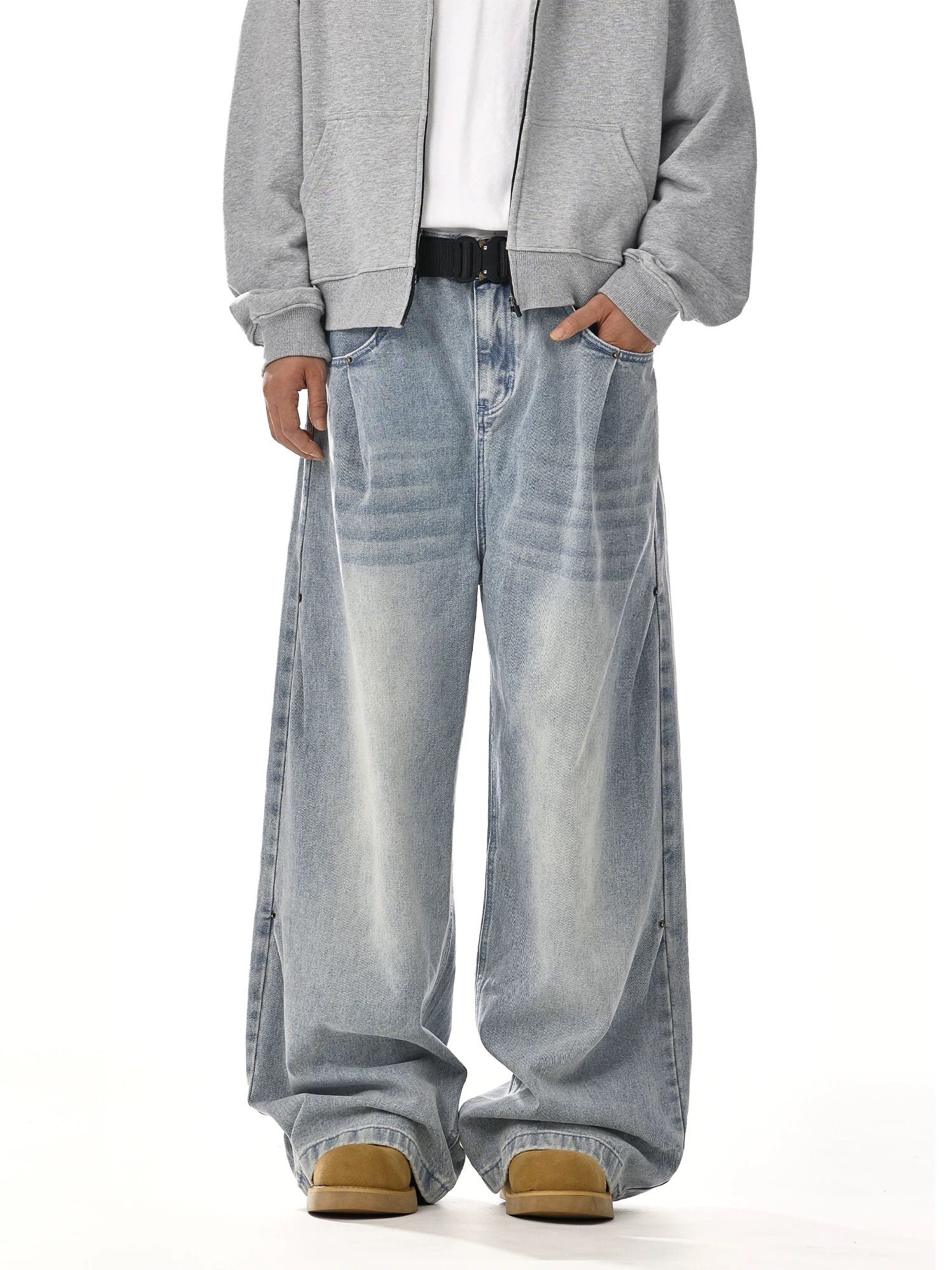 High-Tech Water Washed Blue Jeans for All Body Types: Y-Y-X-K-3121 - 图片 6