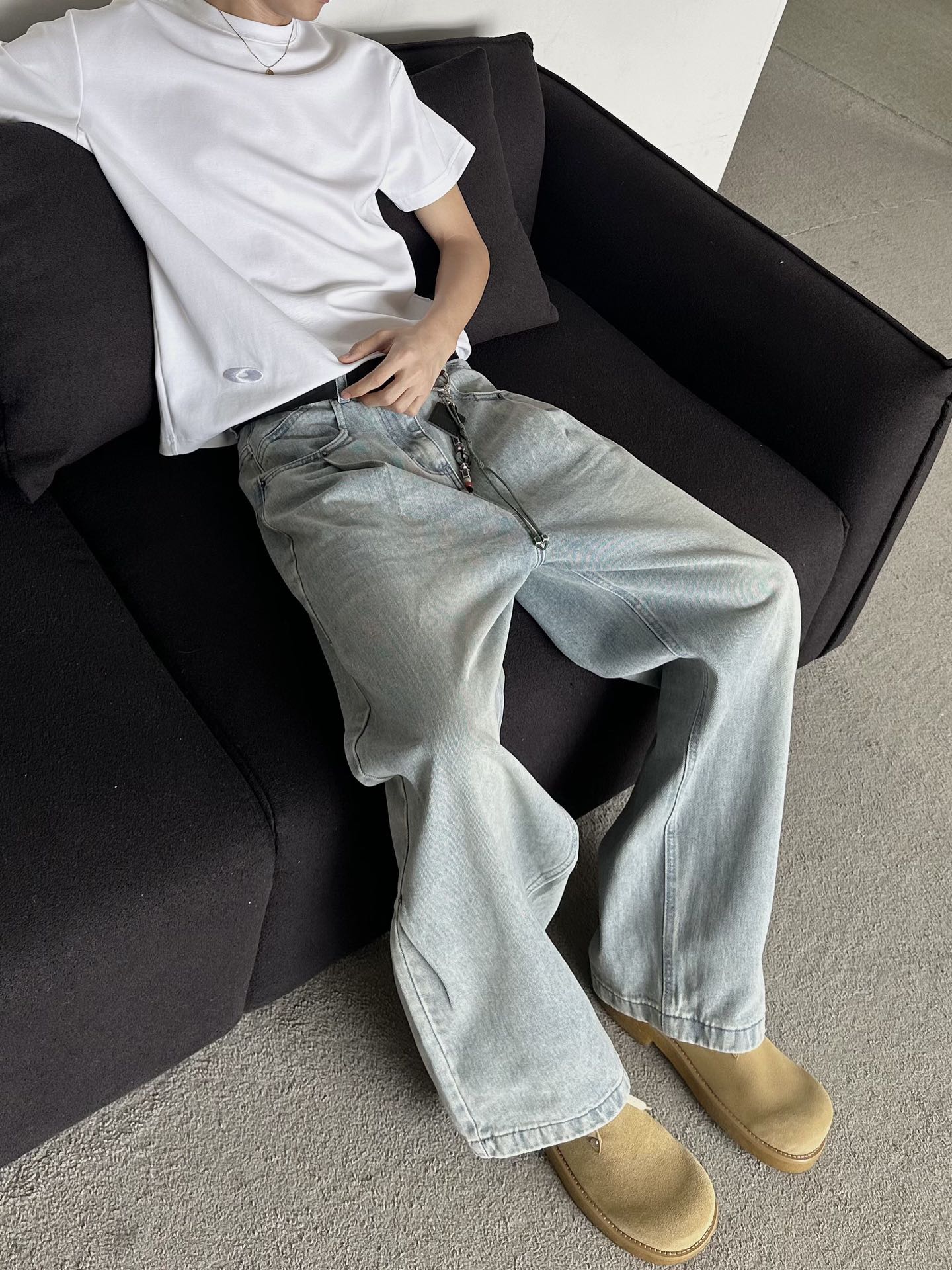 High-Tech Water Washed Blue Jeans for All Body Types: Y-Y-X-K-3121 - 图片 3