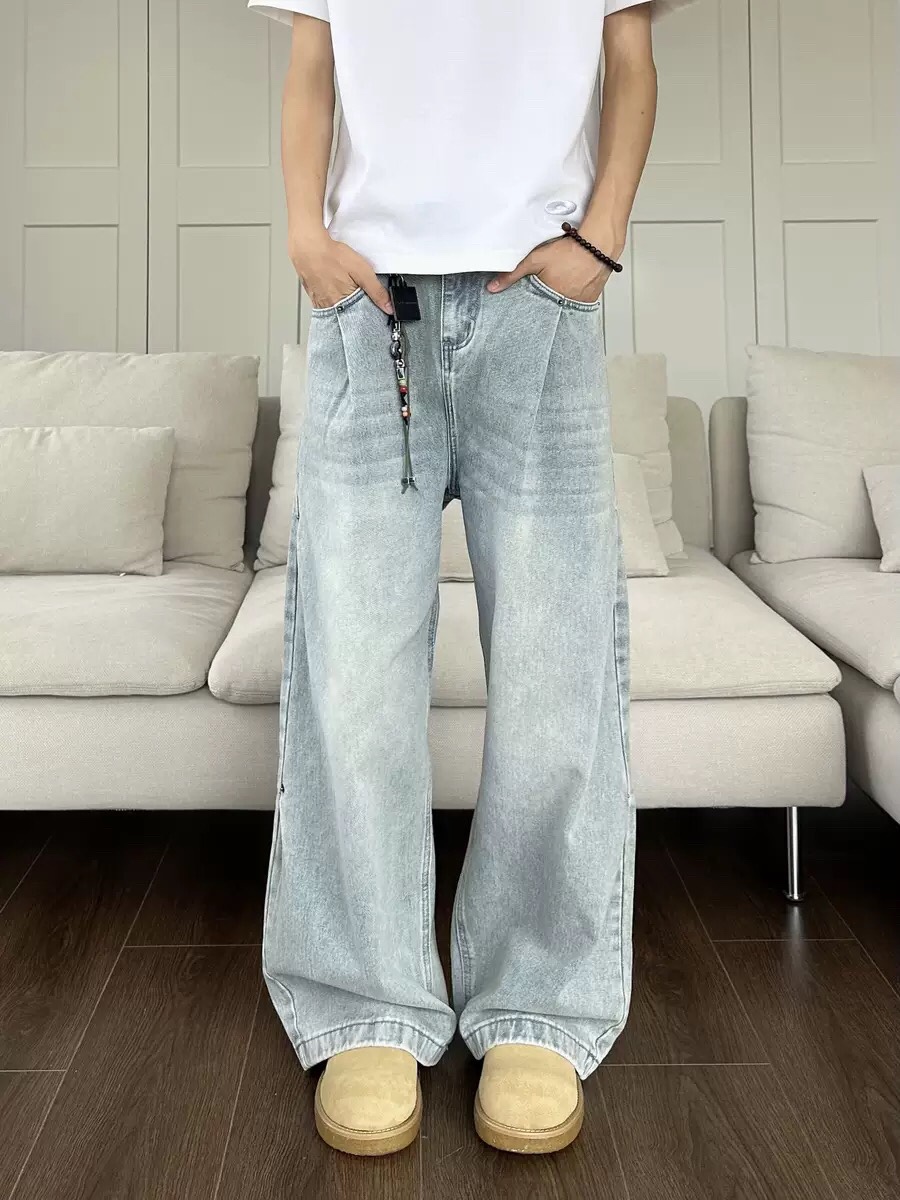 High-Tech Water Washed Blue Jeans for All Body Types: Y-Y-X-K-3121