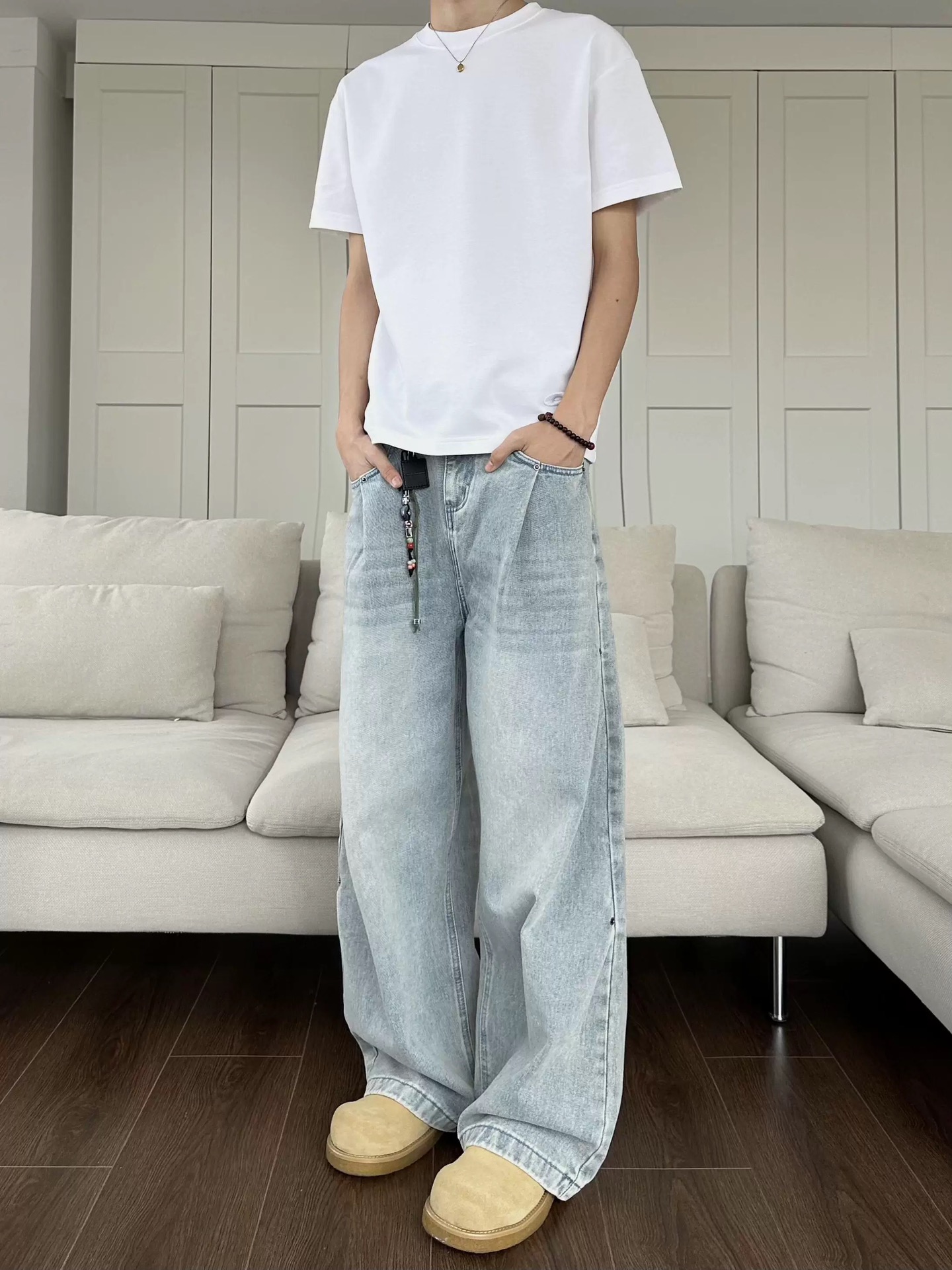 High-Tech Water Washed Blue Jeans for All Body Types: Y-Y-X-K-3121 - 图片 2