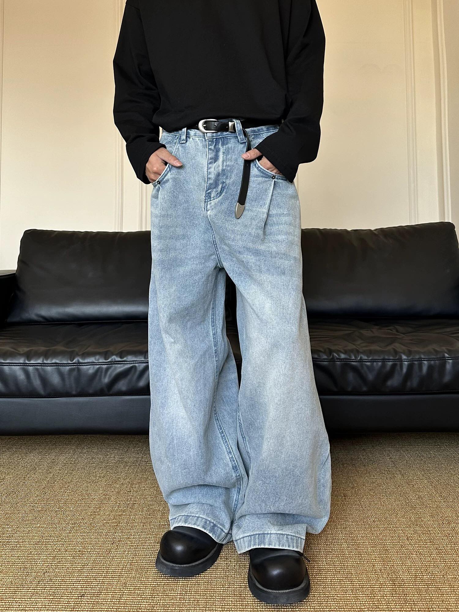 High-Tech Water Washed Blue Jeans for All Body Types: Y-Y-X-K-3121 - 图片 9