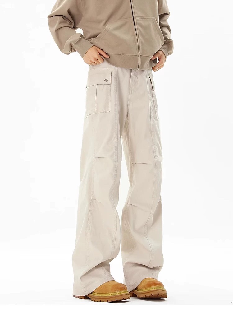 American High-Tech Water Washed Gray Cleanfits for Men and Women - 图片 7
