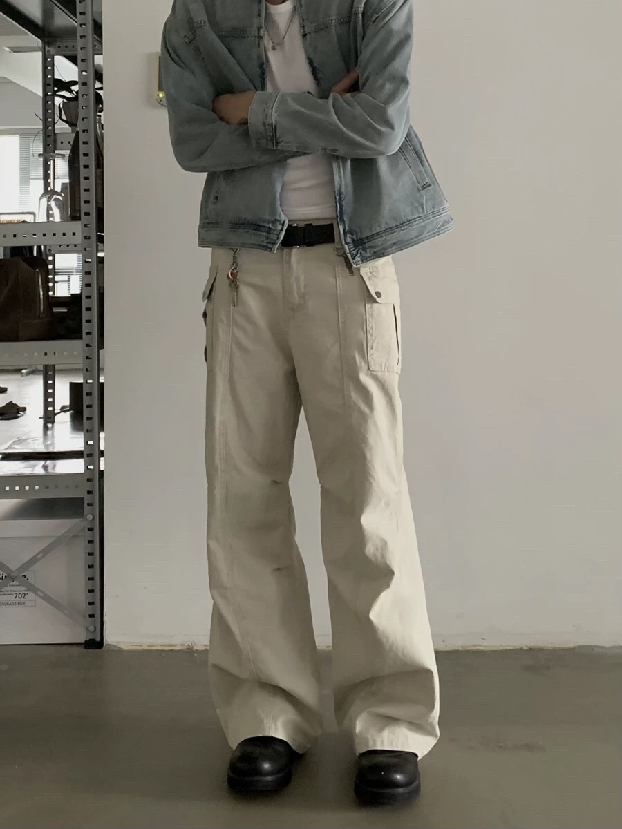 American High-Tech Water Washed Gray Cleanfits for Men and Women - 图片 5