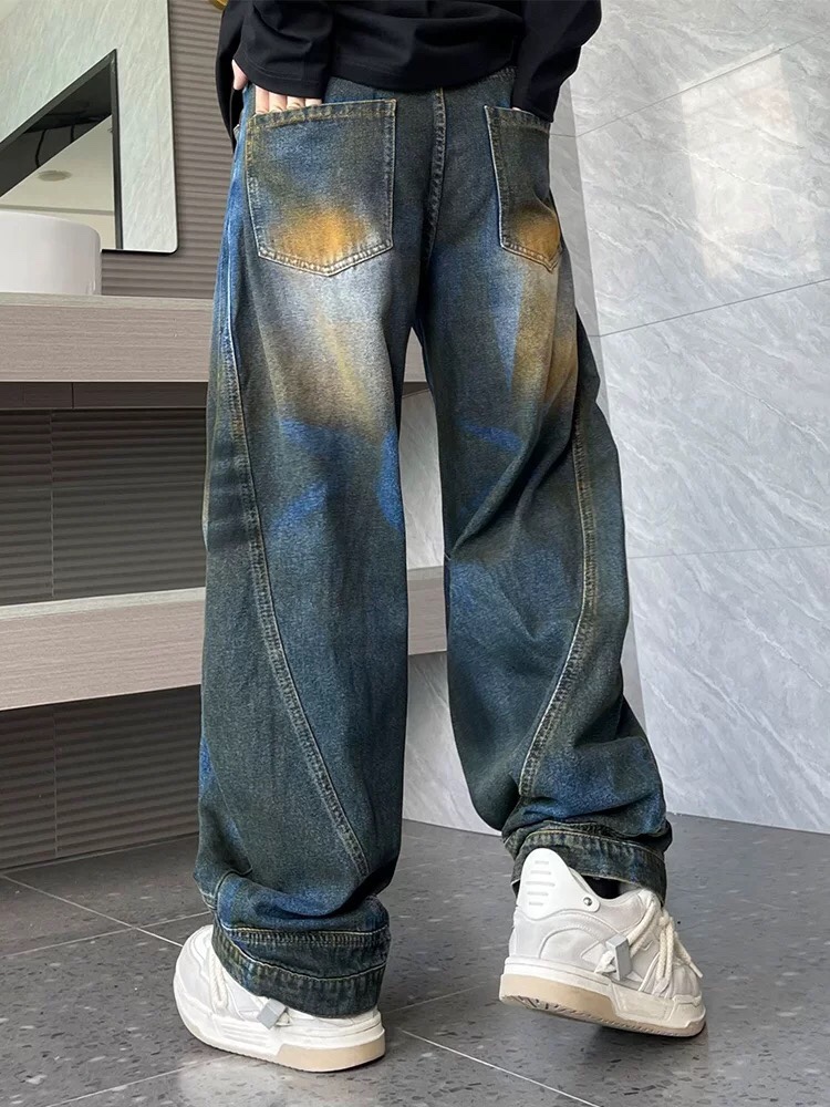 Loose Fit Machete Jeans: High-Tech Water Wash, Comfortable, All Sizes, Unisex, Blue. - 图片 7