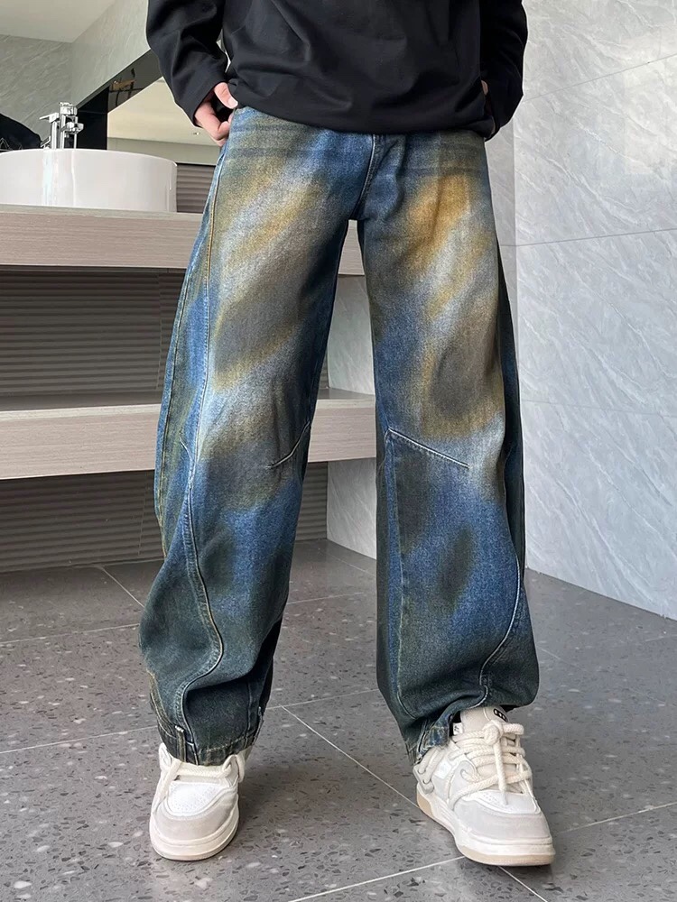 Loose Fit Machete Jeans: High-Tech Water Wash, Comfortable, All Sizes, Unisex, Blue. - 图片 8