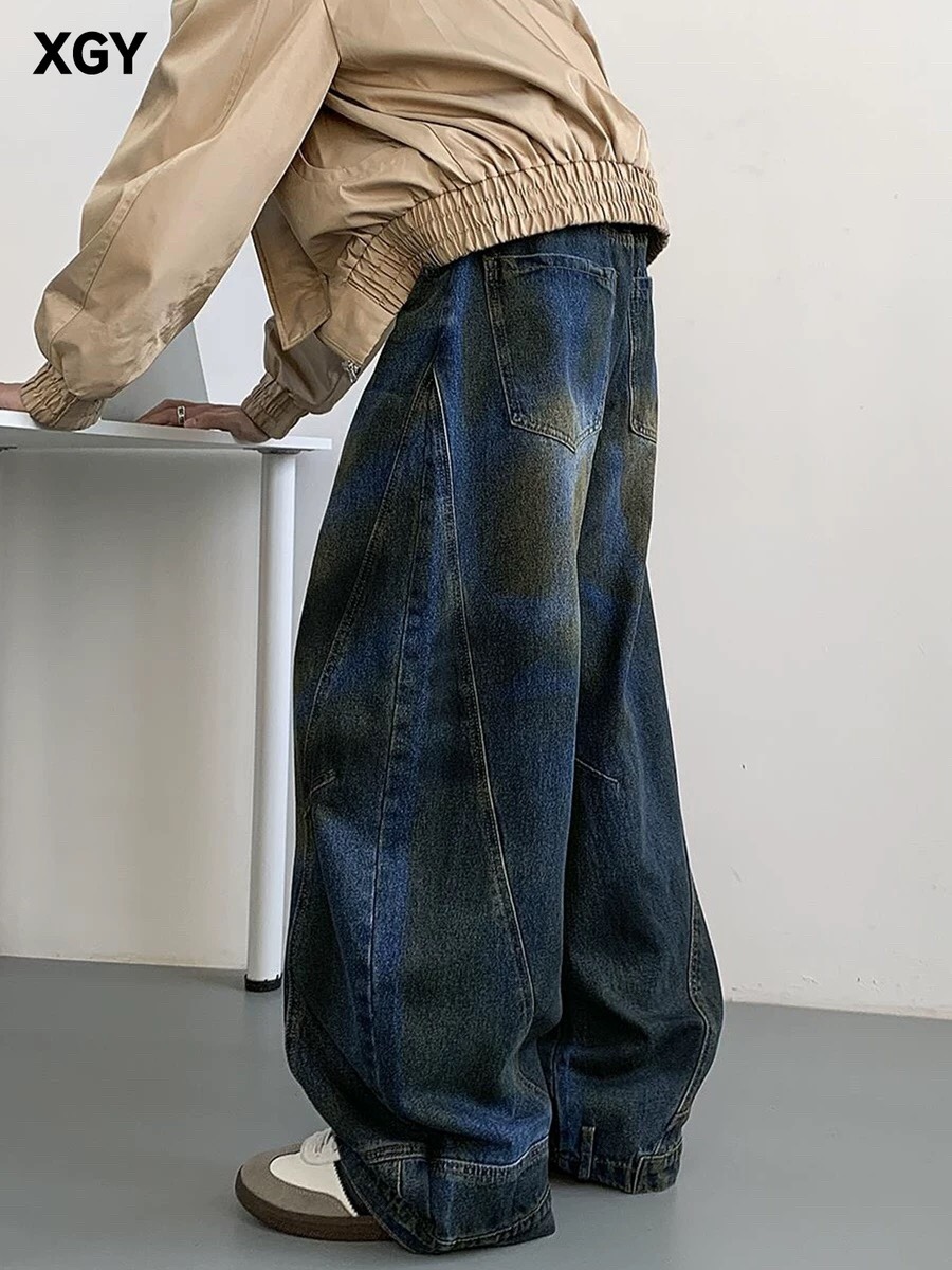 Loose Fit Machete Jeans: High-Tech Water Wash, Comfortable, All Sizes, Unisex, Blue. - 图片 6