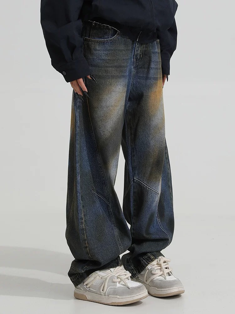 Loose Fit Machete Jeans: High-Tech Water Wash, Comfortable, All Sizes, Unisex, Blue. - 图片 3