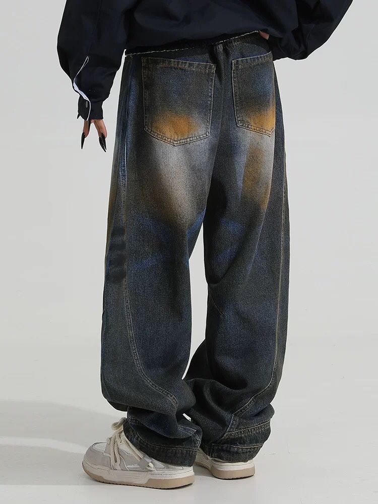 Loose Fit Machete Jeans: High-Tech Water Wash, Comfortable, All Sizes, Unisex, Blue. - 图片 4