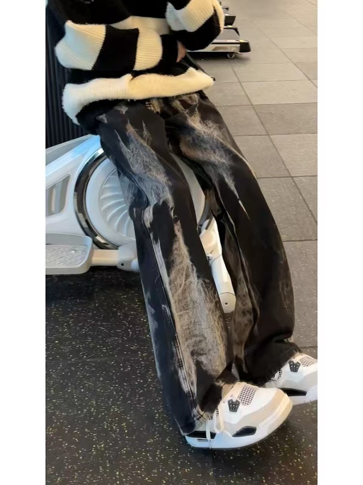 Y-Y-X-K-3130 Clothing: Black Swept Design, Unisex S-XXXL, Various Sizes Available - 图片 4