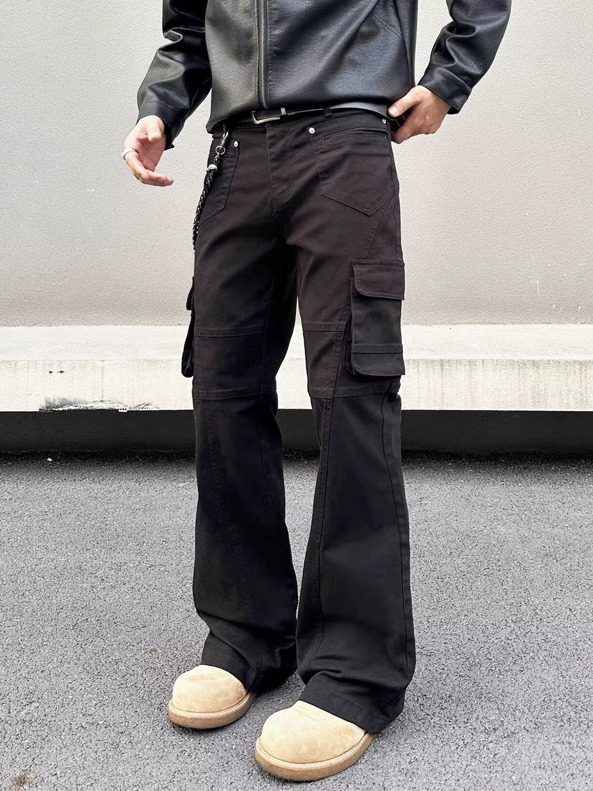 Black Microcrean Pants in Various Sizes for Men and Women, Bygones XK3142 Collection. - 图片 6